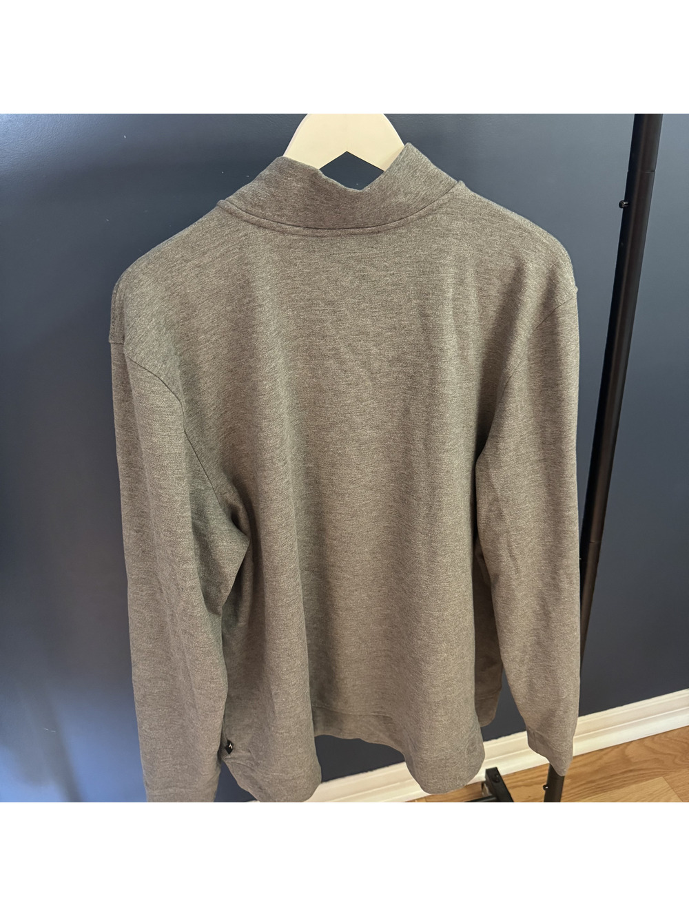 Ted Baker London Mens Textured Quarter Zip Sweater Gray Size 7 XL - Picture 2 of 8